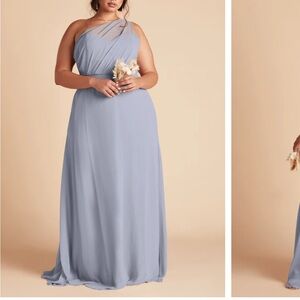 Birdy Grey Dusty Blue Chiffon Kira Dress